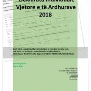 Deklarata individuale vjetore e të ardhurave 2018