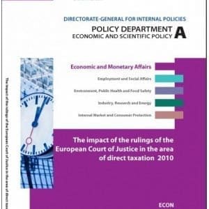 European court of justice direct taxation 2010