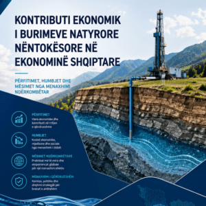 Kontributi ekonomik i burimeve natyrore nëntokësore në ekonominë shqiptare