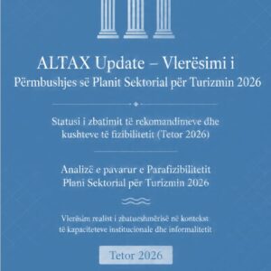 Vlerësimi i përmbushjes së Planit Sektorial për Turizmin 2026